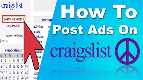 Wednesday Login into your Craigslist account to view your live posts. . Craiglist post